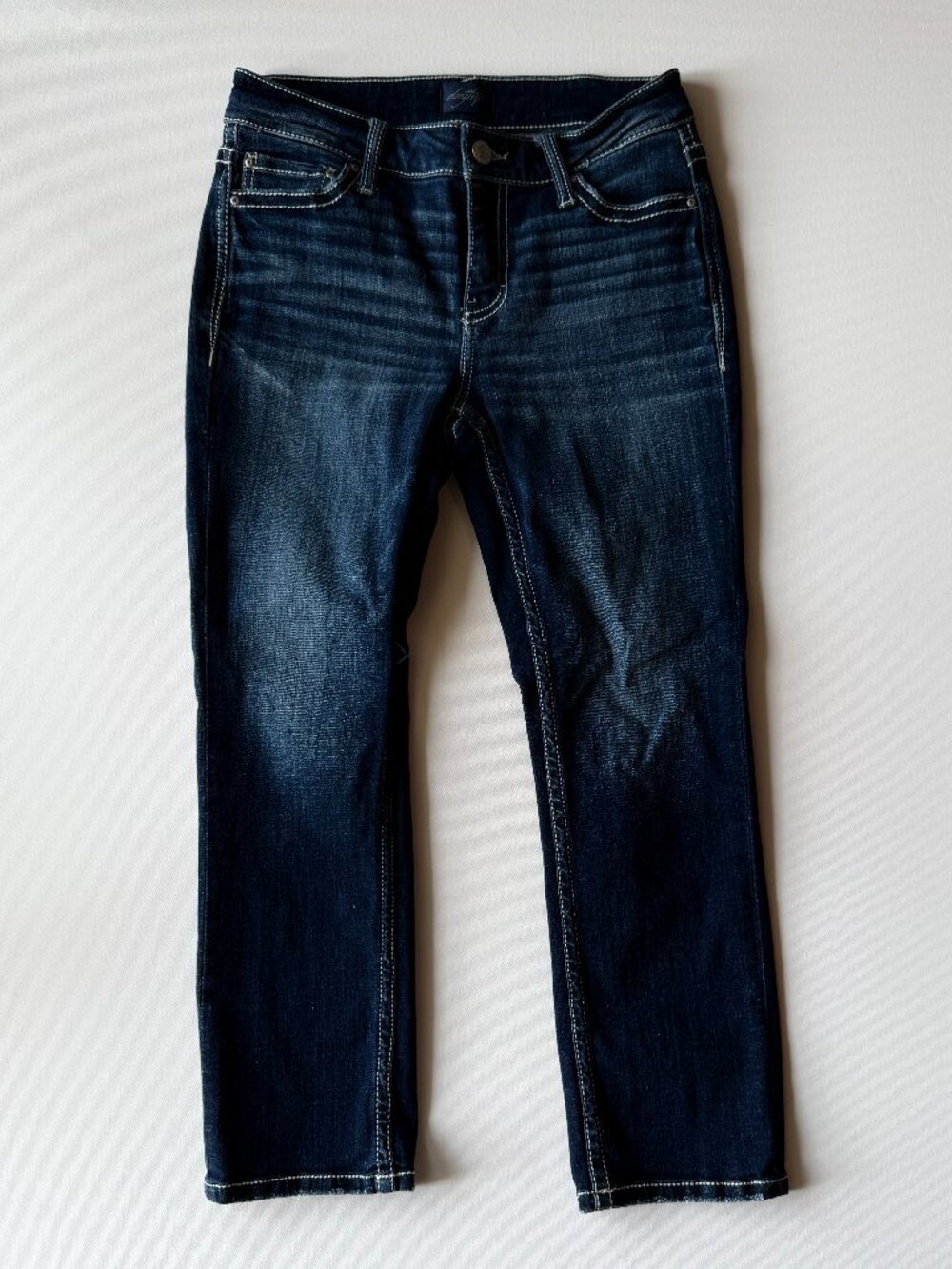 Daytrip Buckle Ankle Cut Dark Wash Jeans SIZE 26